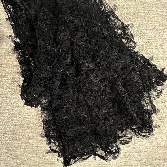 Akira Womens L Sheer Lace Black Cover Jacket Whimsigoth Victorian Boho Baddie - Picture 5 of 11